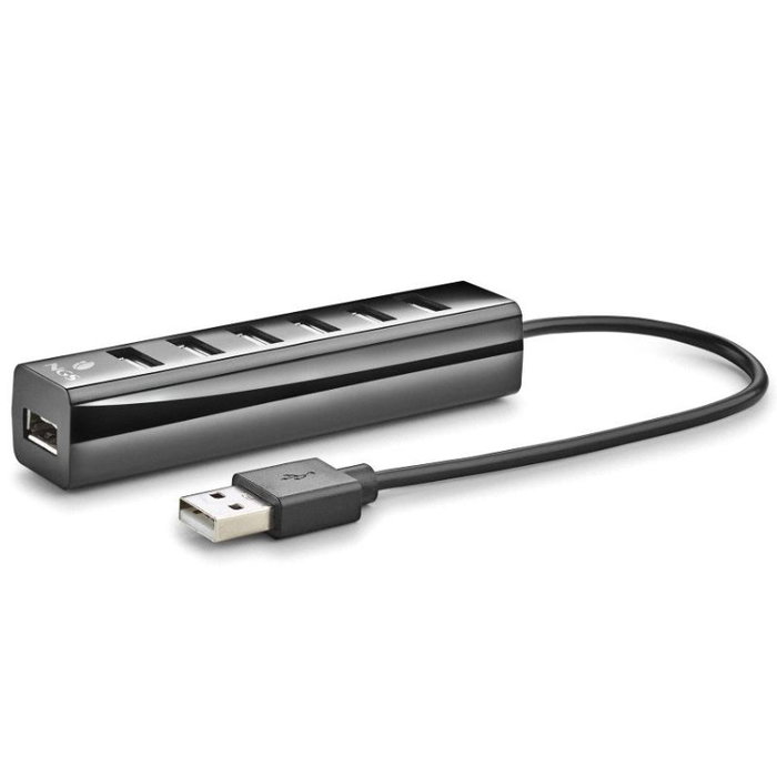 Ngs Hub USB 2.0 con alimentación externa iHub7 Tiny 7 puertos USB